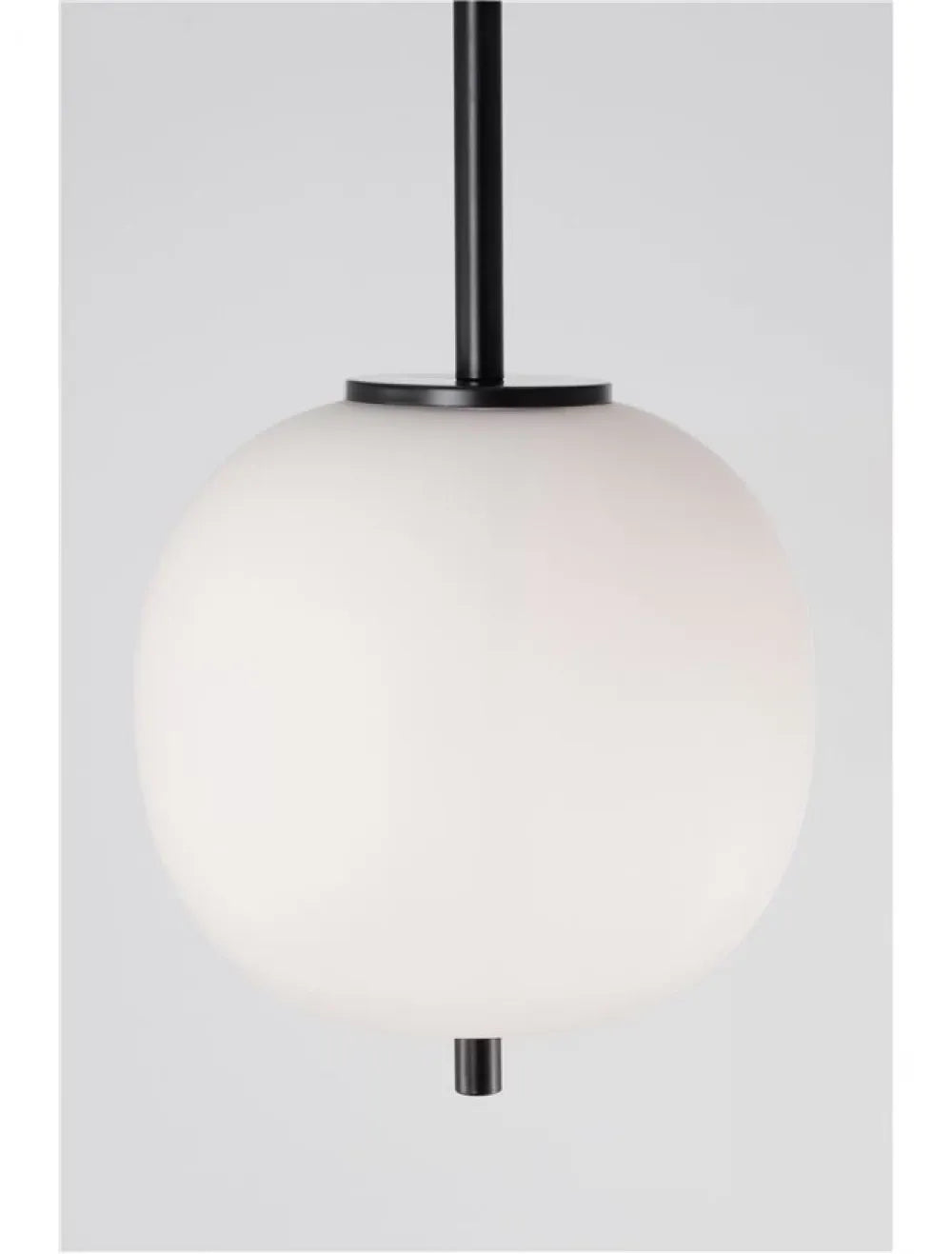 Pendul structura din Metal Negru si abajur din Sticla Alb H120xL18.5cm IP20 LATO