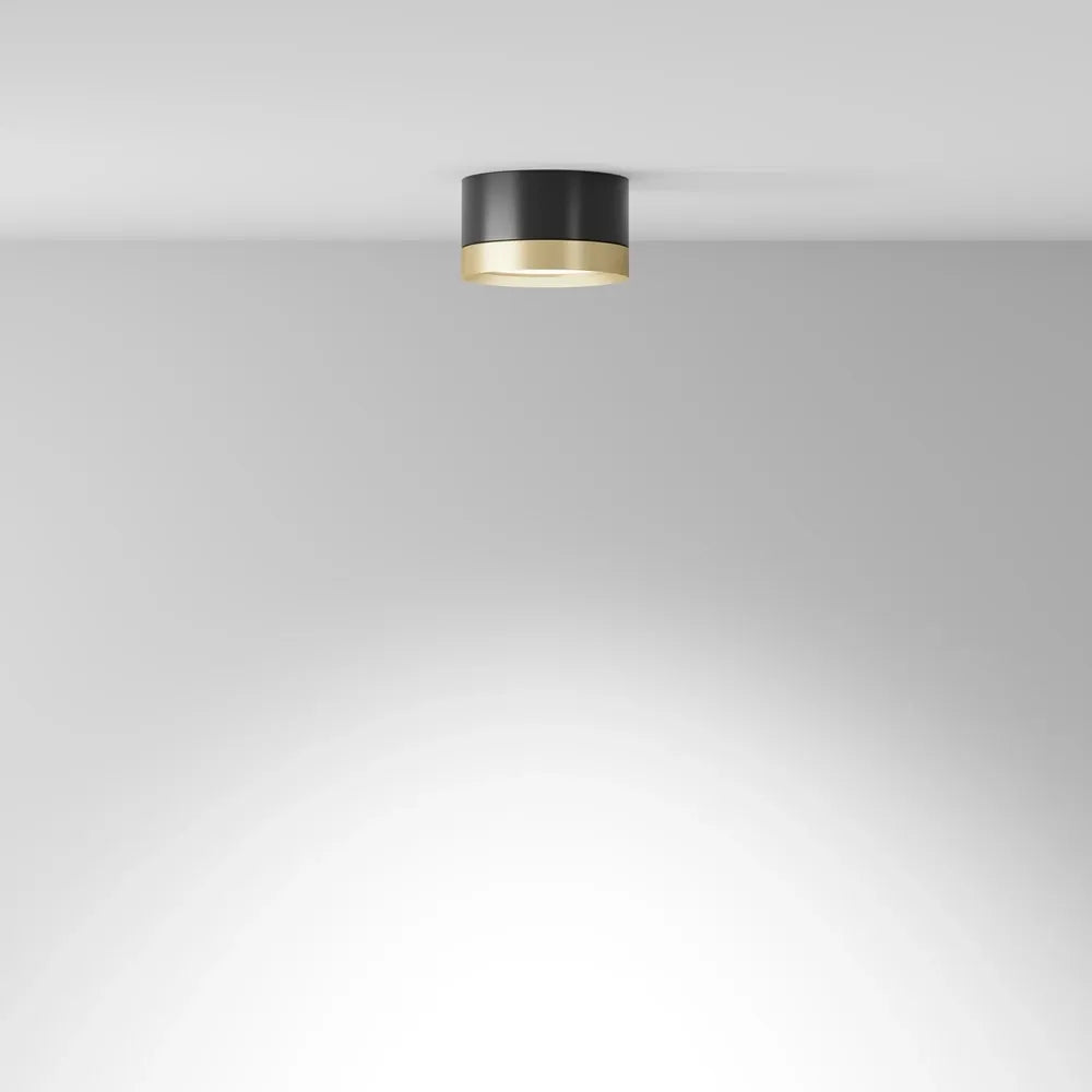 Spot aplicabil din Aluminiu Negru/Auriu H5xD8.5cm IP 20 GX53 15W Hoop