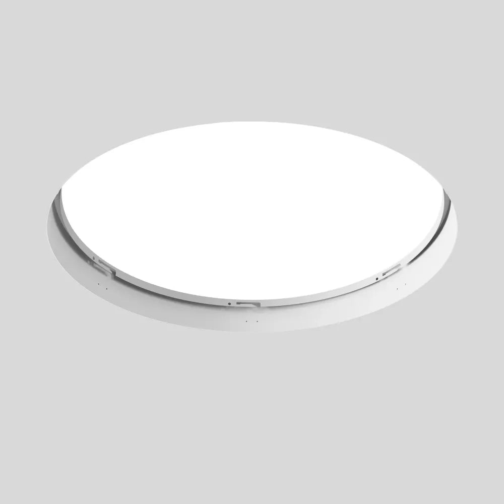 Acesoriu pentru incastrare plafoniera Zon de diametru 60cm din Metal Alb