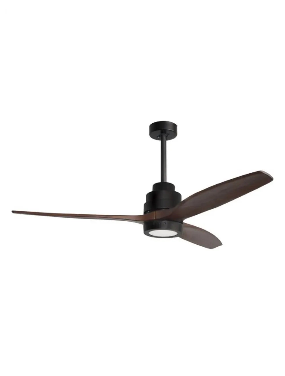 Ventilator structura din Metal Negru si abajur din Sticla Alb H35-48xL132cm IP20 12W 800lm 3000k SABAL