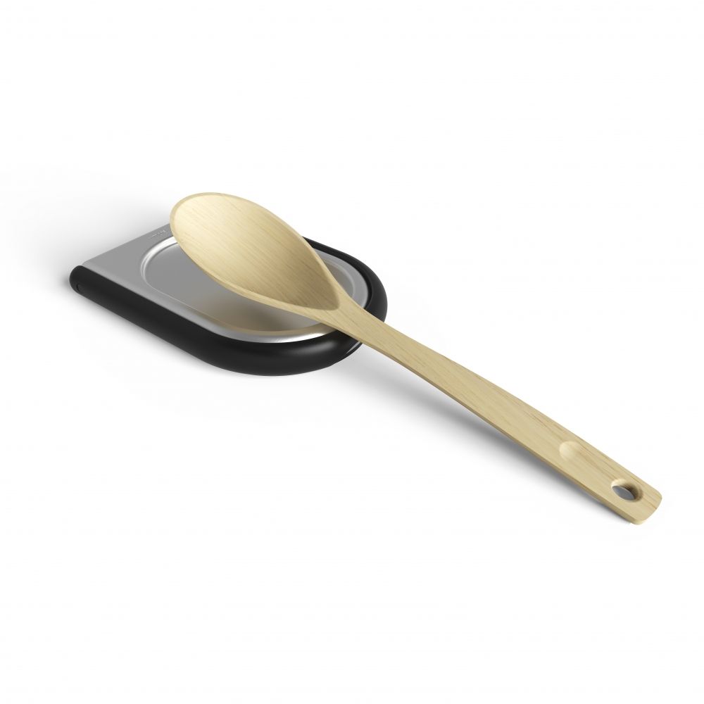 Suport pentru ustensile de bucatarie din Otel inoxidabil Gri Laydle L10xH14cm