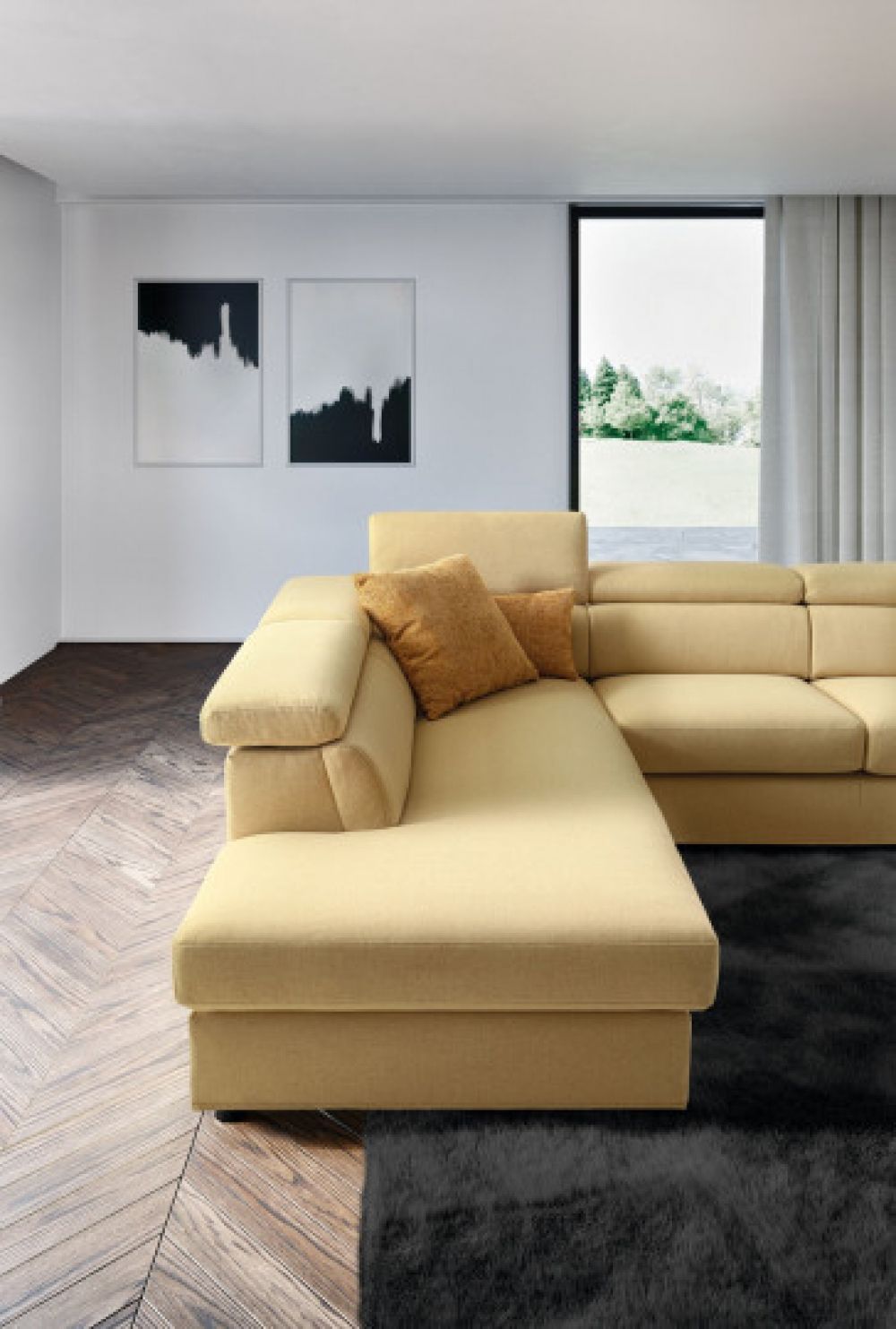 Coltar extensibil customizabil Alessandra L265cm