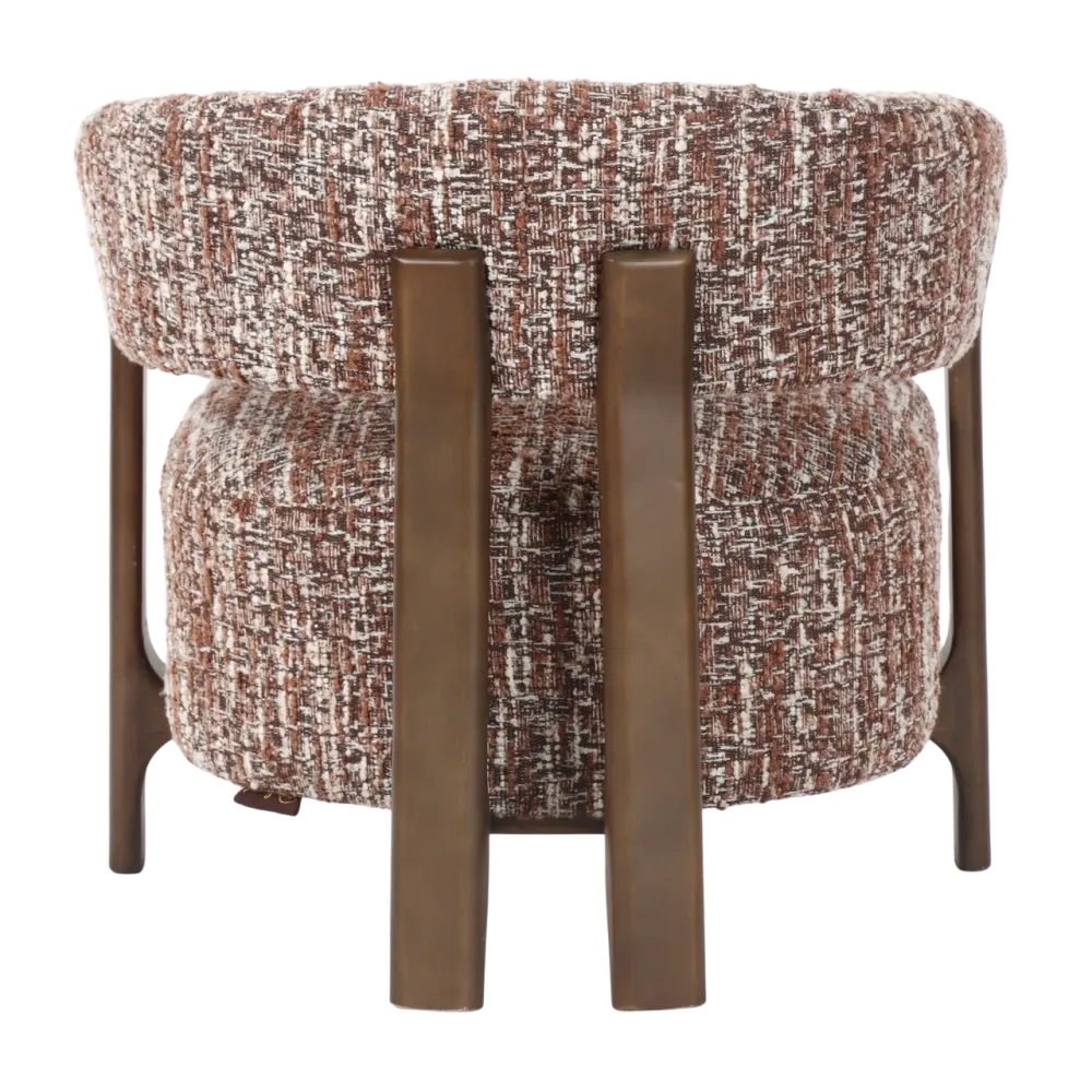 Fotoliu din Stofa Multicolor si Lemn de fag Maro L73xH67.5cm Dalara Richmond interiors
