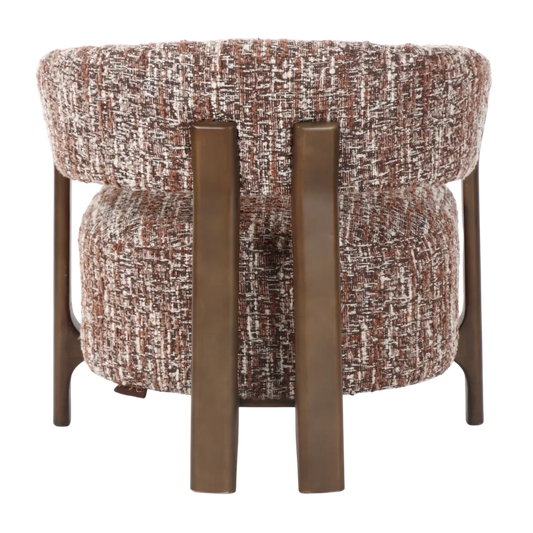 Fotoliu din Stofa Multicolor si Lemn de fag Maro L73xH67.5cm Dalara Richmond interiors