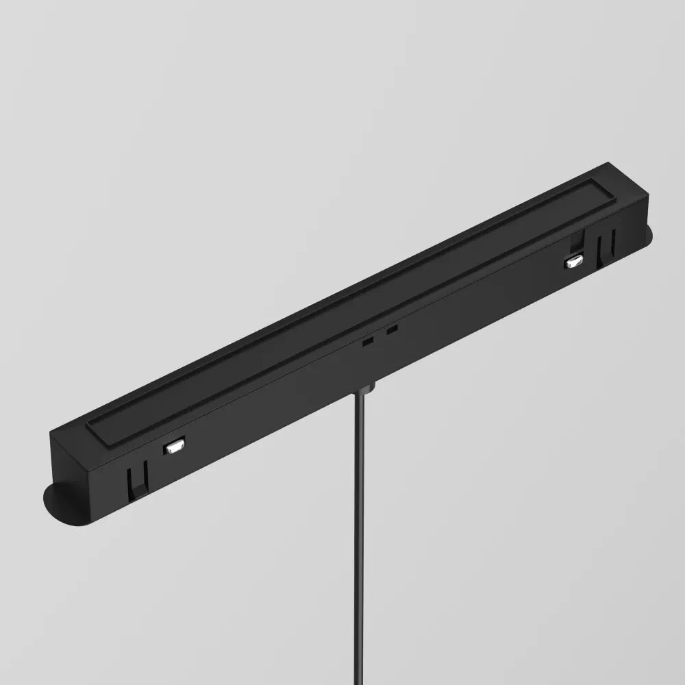 Pendul pentru sina Exility din Metal Negru si Sticla Alb H113xD13cm 5W 330lm 4000k Luna