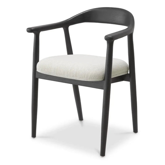 Scaun tapitat cu Stofa Crem L53xA55xH78cm Beale Eichholtz