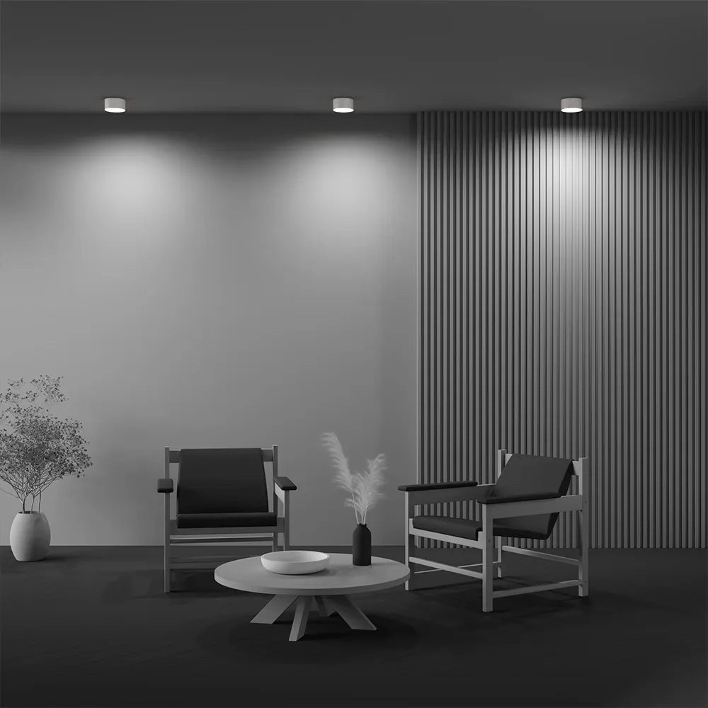 Spot aplicat din Aluminiu Alb H6xD12cm Zon
