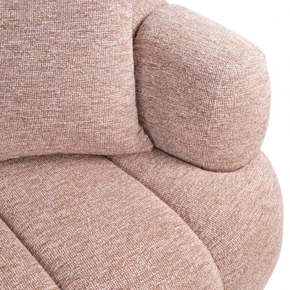 Canapea fixa tapitata cu Stofa Roz L227cm Amelia Richmond interiors
