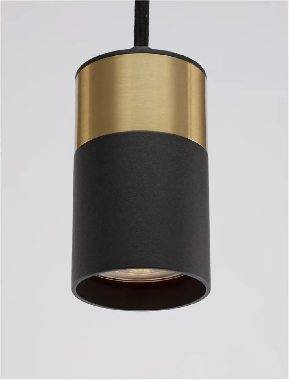 Pendul din Aluminiu Negru/Auriu H160xL5.6cm IP20 PONGO