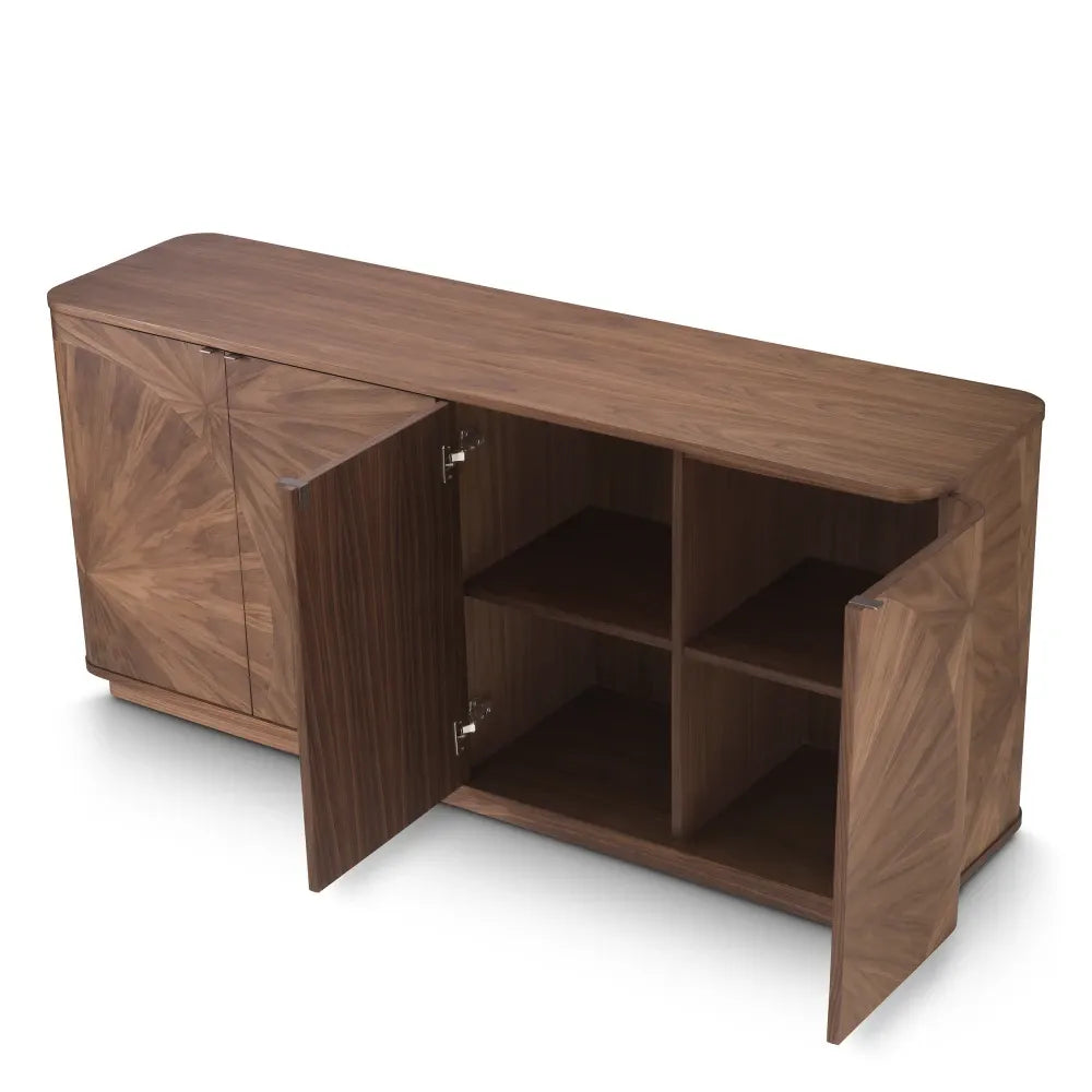 Comoda din Furnir de nuc Maro L180xH81.5cm Rucello Eichholtz