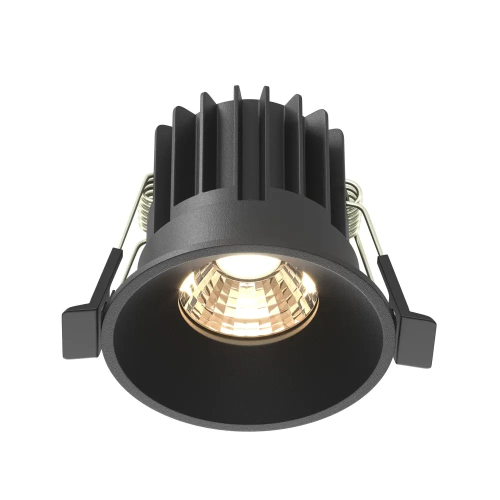 Spot incastrat din Aluminiu Negru H5.3xD6cm 7W 490lm 3000k Round