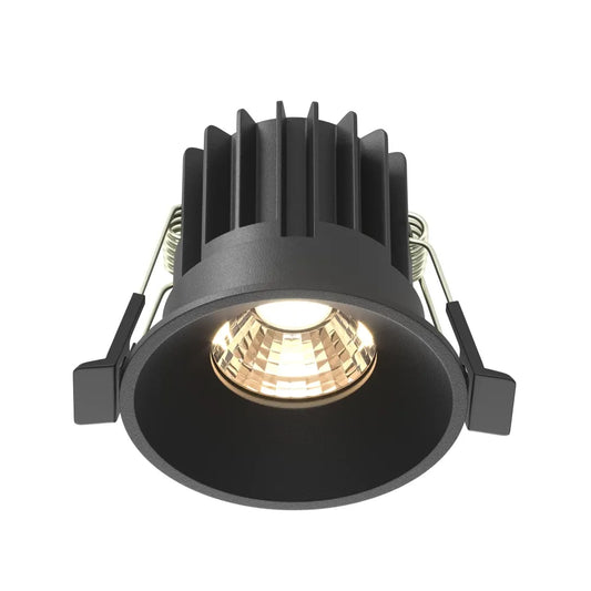 Spot incastrat din Aluminiu Negru H5.3xD6cm 7W 490lm 3000k Round