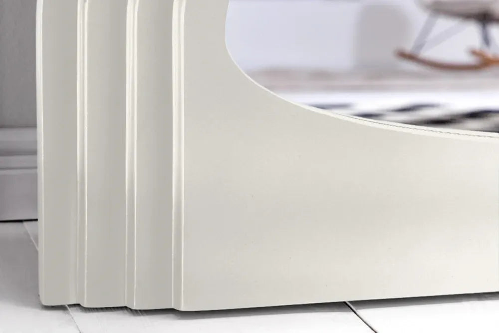 Oglinda cu rama din Poliuretan/MDF Alb H160xL80cm Wave