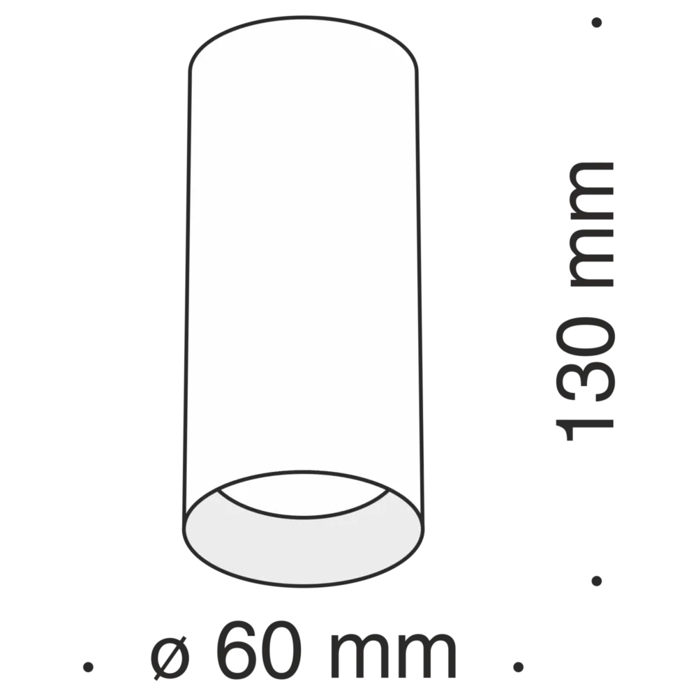 Spot aplicabil din Aluminiu Auriu mat H13xD6cm IP 20 GU10 50W Focus