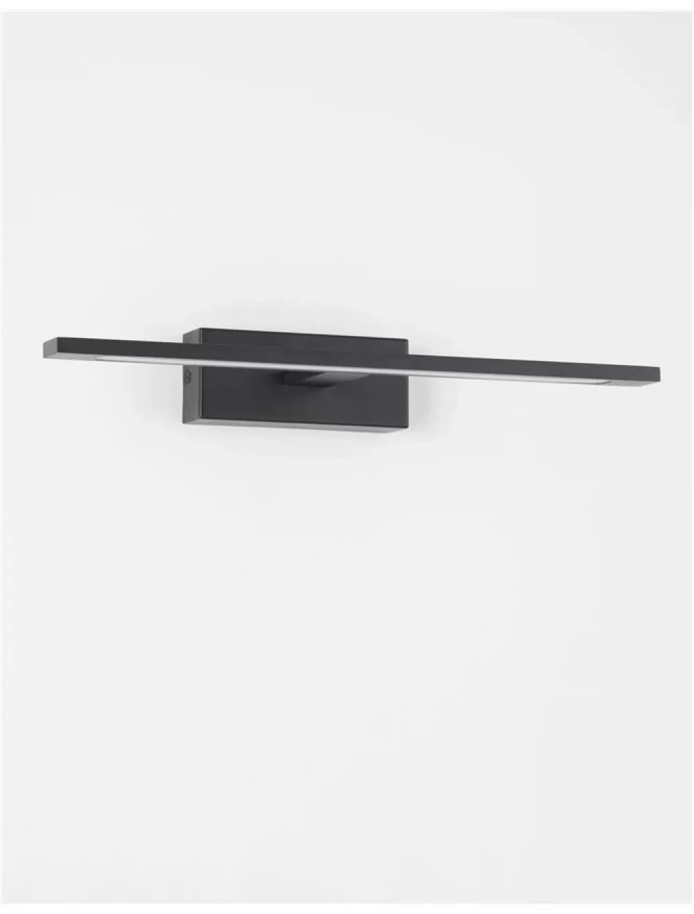 Aplica de perete structura din Aluminiu Negru si abajur din Acrilic Alb H6xL41.5cm IP44 12W 913lm 3000k MONDRIAN