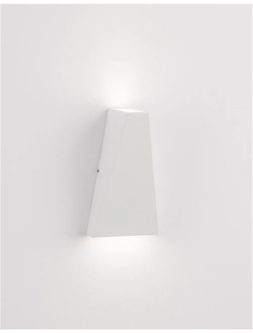 Aplica de perete structura din Aluminiu Alb si abajur din Sticla Transparent H13.6xL7.4cm IP54 6W 397lm 3000k MILEY