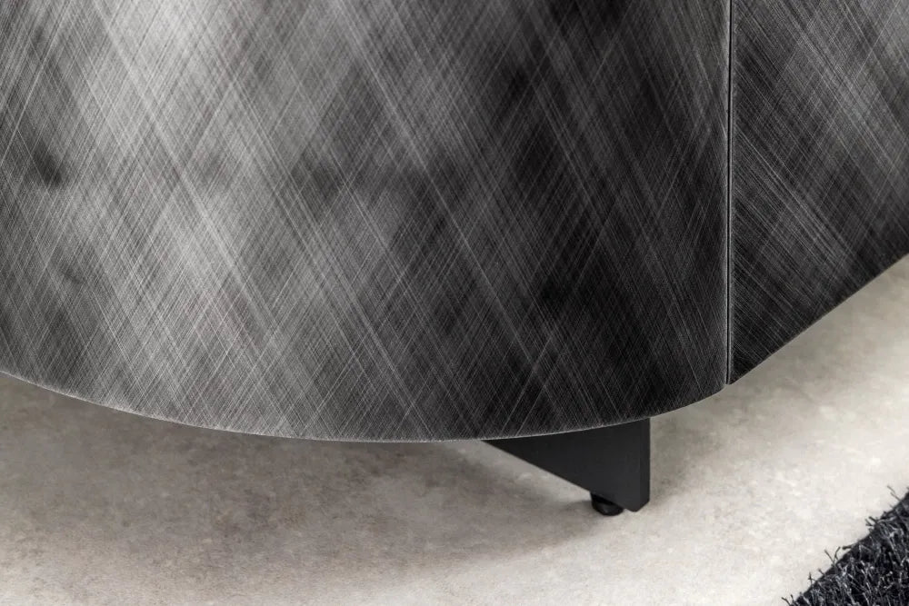 Comoda din Ceramica/MDF Alb/Gri si Metal Negru L150xH75cm REFLECTION