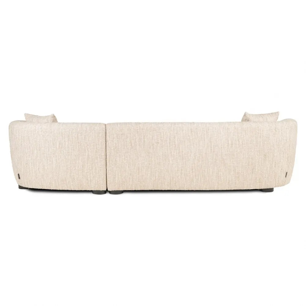 Coltar cu orientare dreapta tapitata cu stofa Bej 320x170cm Pandora Richmond interiors