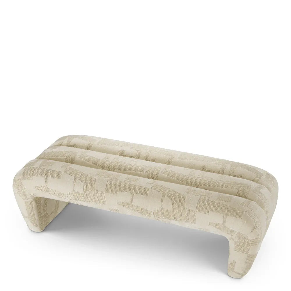 Bancheta tapitat cu Stofa Bej L144xA60xH43cm Eastborne Eichholtz
