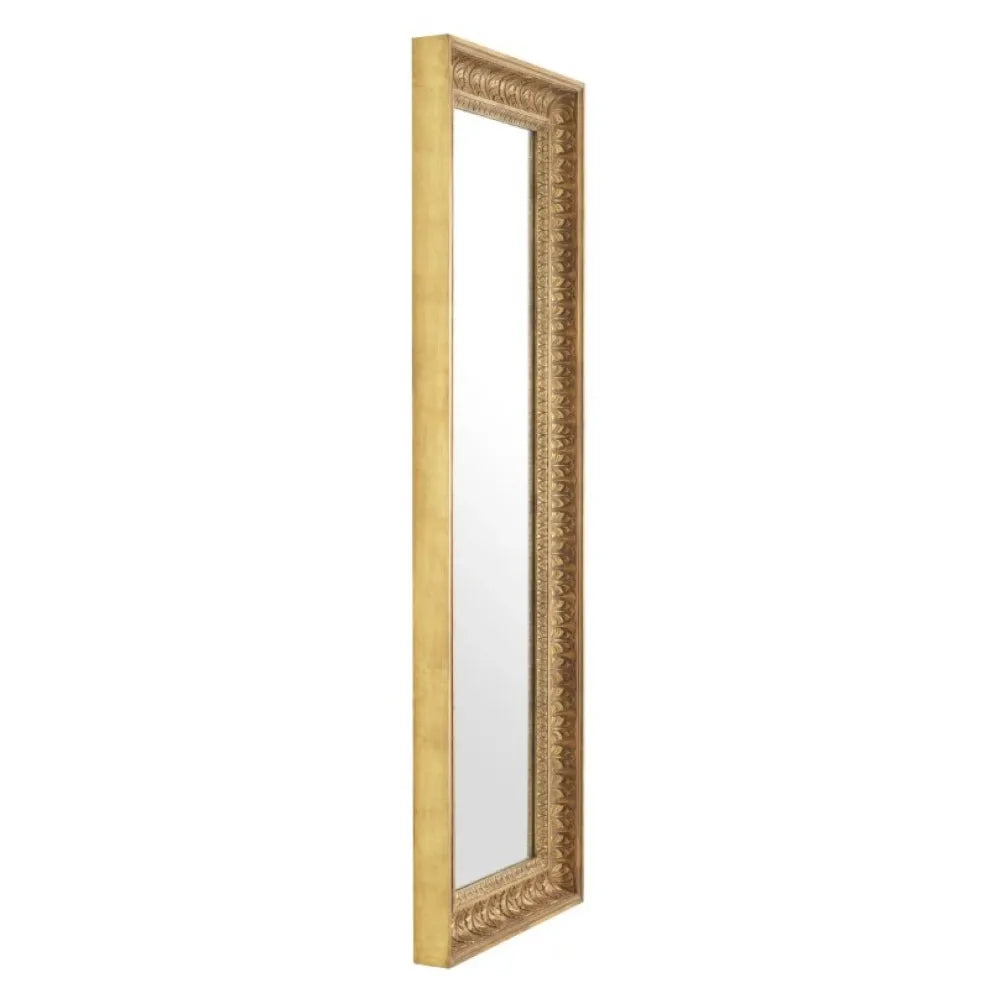 Oglinda cu rama din Lemn/Metal Auriu L57xH176cm Sahure L Eichholtz