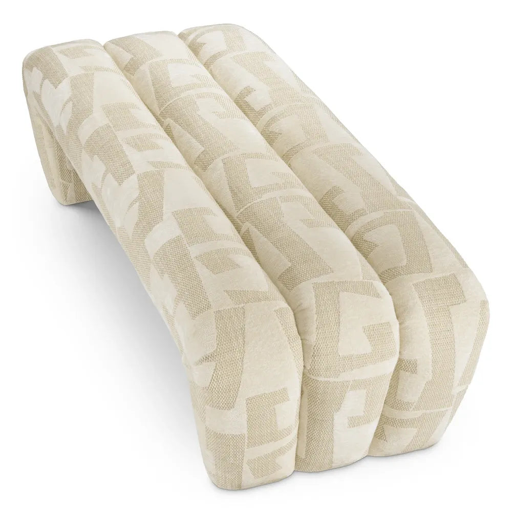 Bancheta tapitat cu Stofa Bej L144xA60xH43cm Eastborne Eichholtz