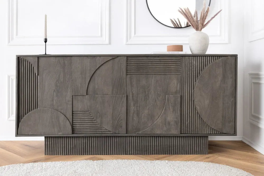 Comoda din Lemn de mango Gri L170xH80cm ART DECO