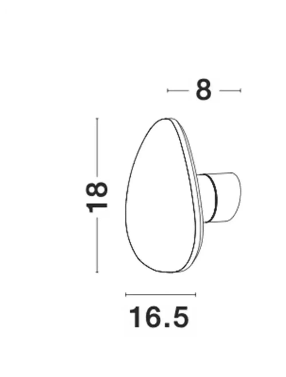 Aplica de perete structura din Aluminiu Alb si abajur din Gips Alb H18xL16cm IP20 10W 927lm 3000k CRONUS