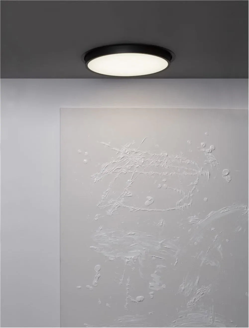 Plafoniera incastrata din Aluminiu Negru H12.5xL40cm IP20 24W 2341lm 3000k PERFECT