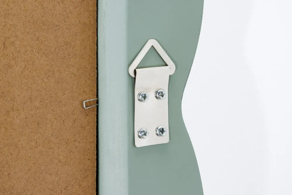Oglinda cu rama din Poliuretan/MDF Verde H160xL80cm Wave