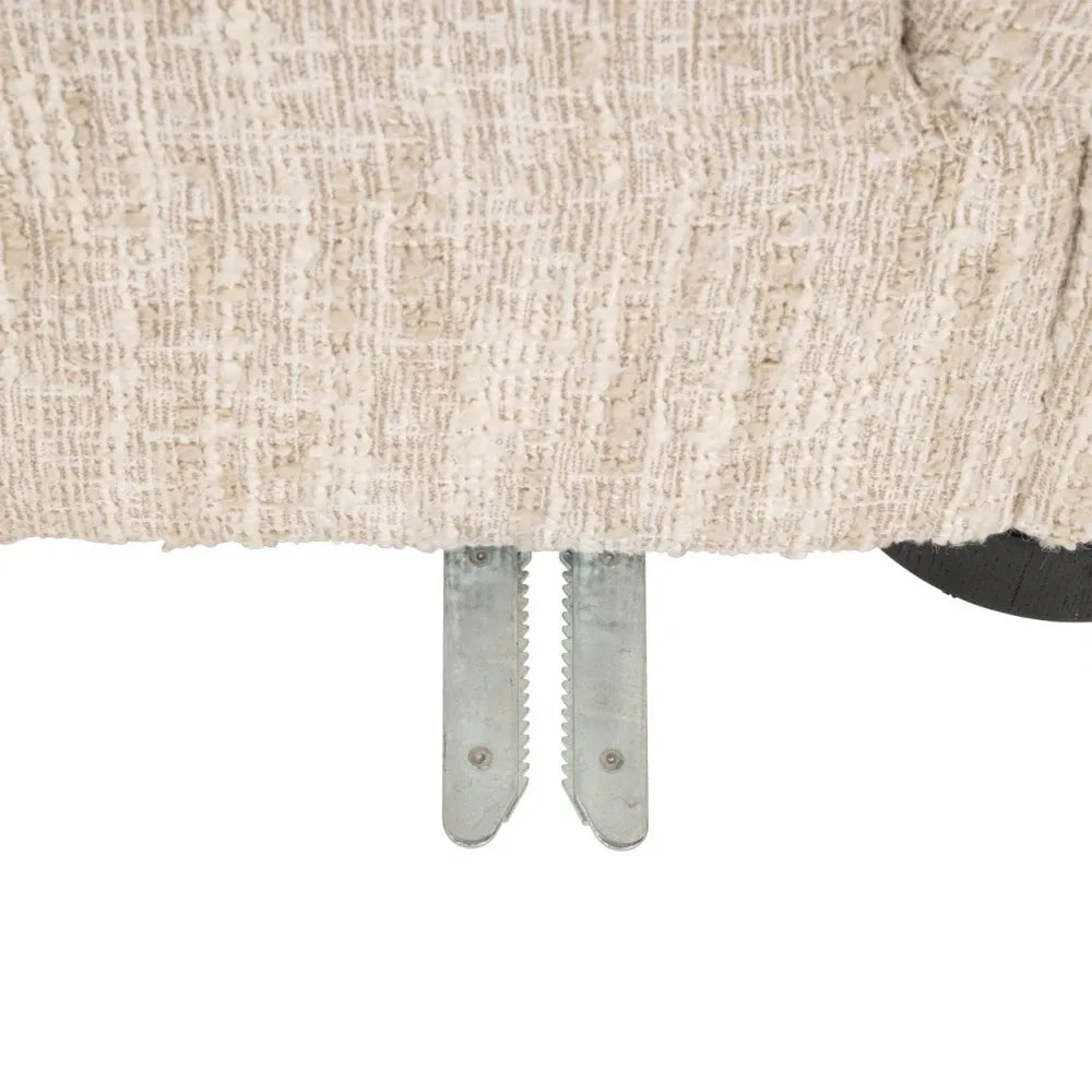 Coltar cu orientare stanga tapitata cu stofa Bej 320x170cm Pandora Richmond interiors