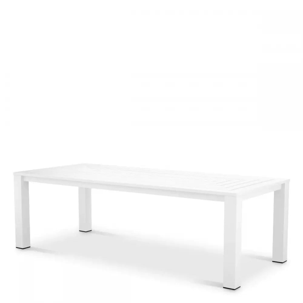 Masa de exterior din Metal Alb H74.5xL240cm Vistamar Eichholtz