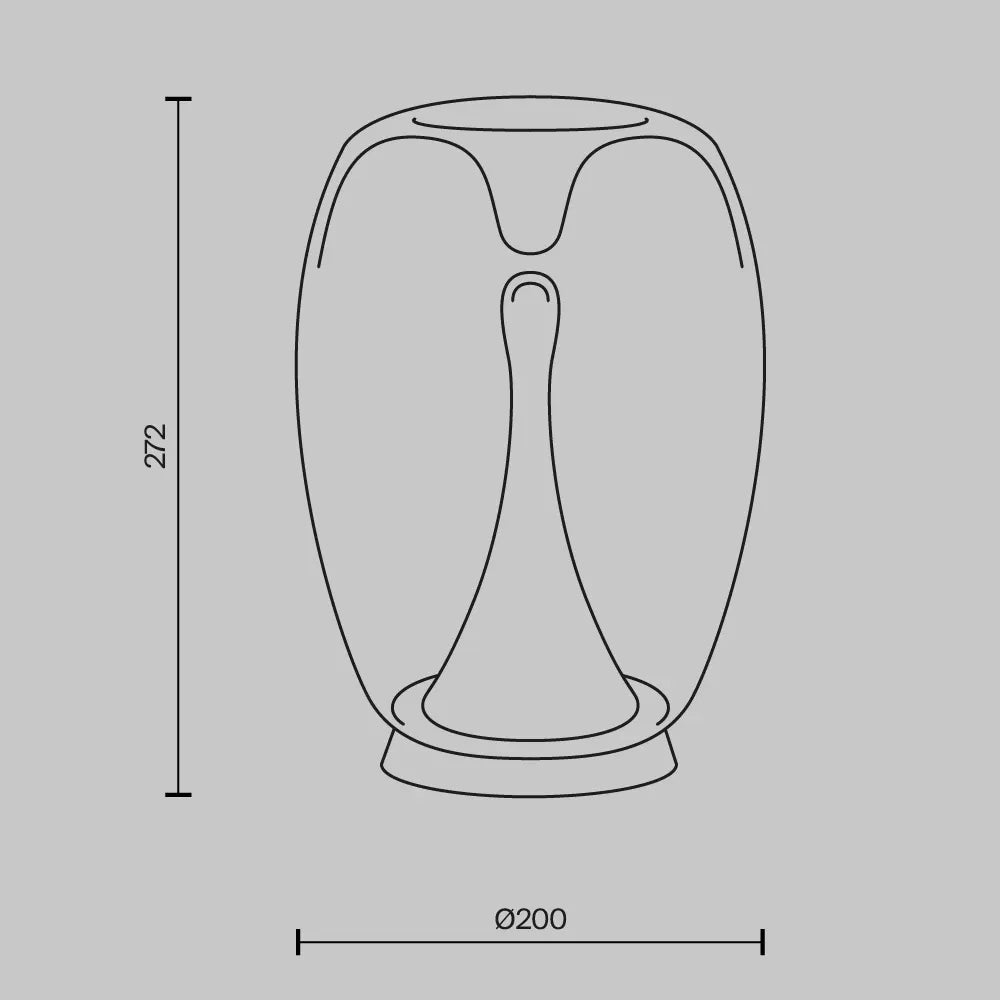 Veioza din Aluminiu Auriu si Sticla Transparent H27.2xD20cm Splash
