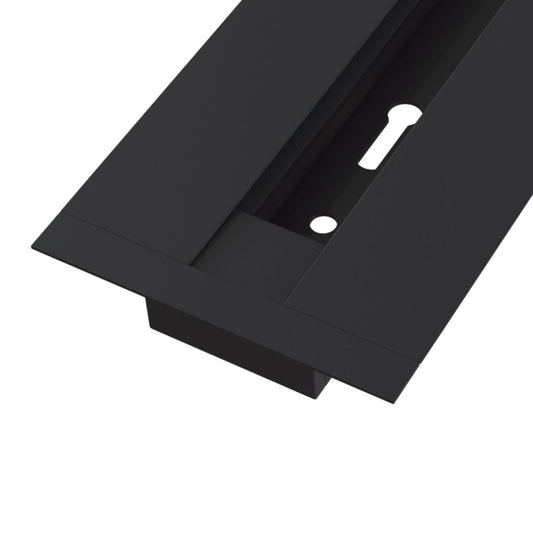 Sina incastrata Busbar trunkings Negru LED L200xH2cm
