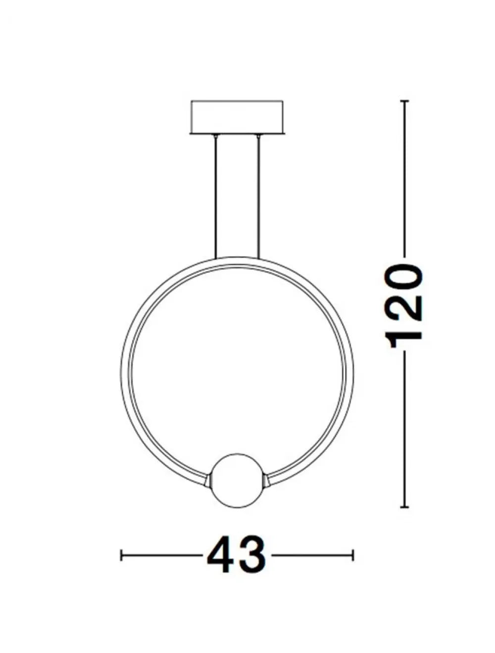 Pendul structura din Aluminiu Negru si abajur din Sticla Alb H120xL43cm IP20 29W 3203lm 3000k CELIA