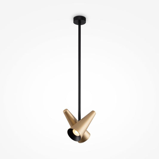 Lustra din Metal Alama cu 2 becuri GU10 50W D21xH78cm Giro