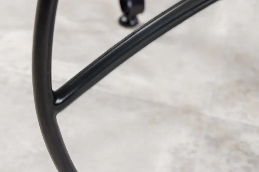 Masuta laterala cu blat detasabil din Metal Negru L41xH48cm Marrakesh