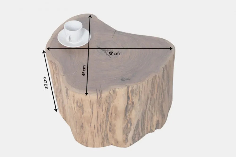 Masuta de cafea  din Lemn de salcam Maro L50xH30cm Pure