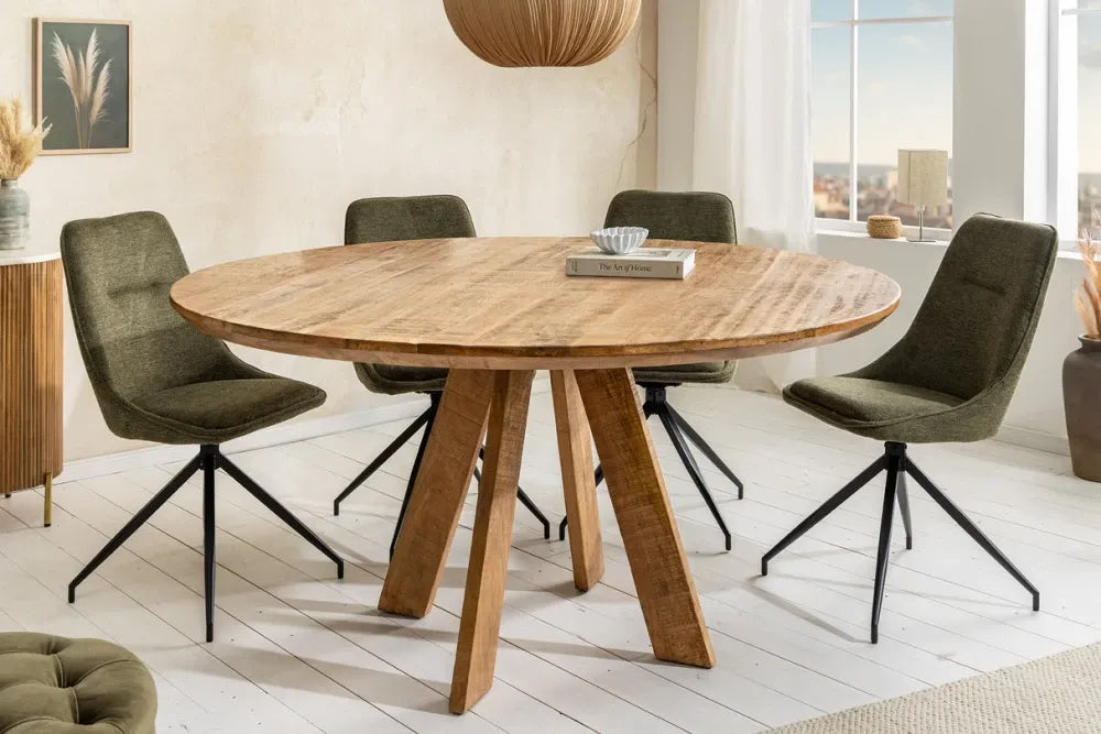 Masa rotunda din Lemn de mango Maro D140xH76cm Art wood