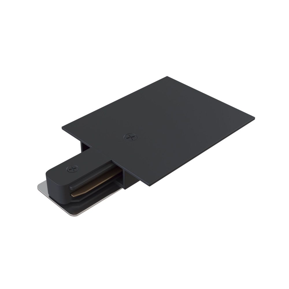 Element alimentare sina monofazata incastrata din Aluminiu Negru L12xH2cm Accessories for tracks Unity