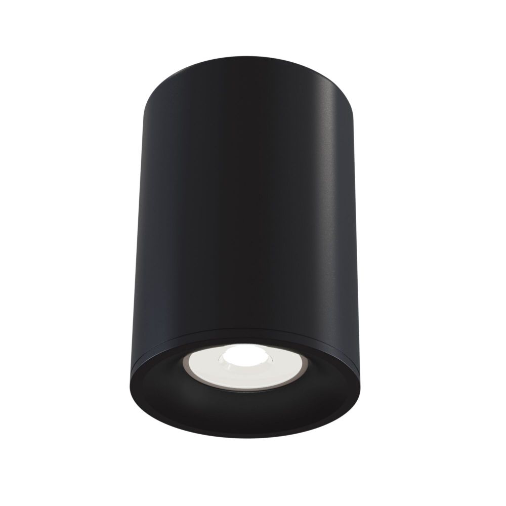 Spot aplicat din Aluminiu Negru D9xH12cm Alfa