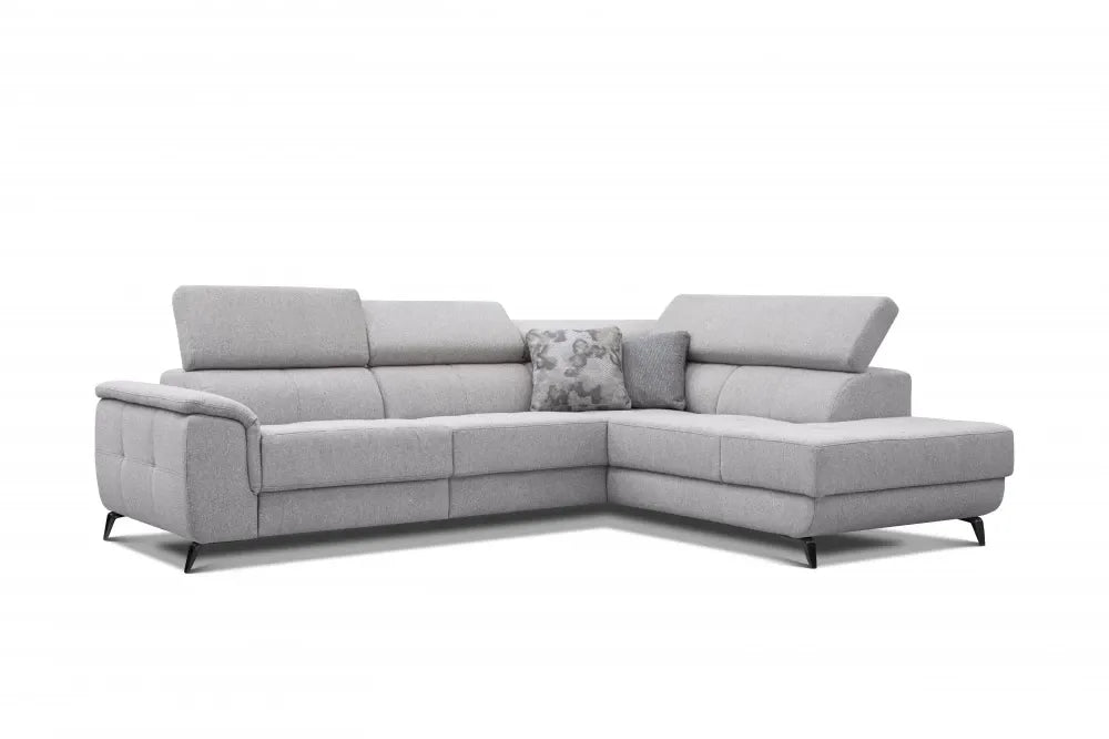 Coltar personalizabil cu recliner in forma de L 297cm Fabien