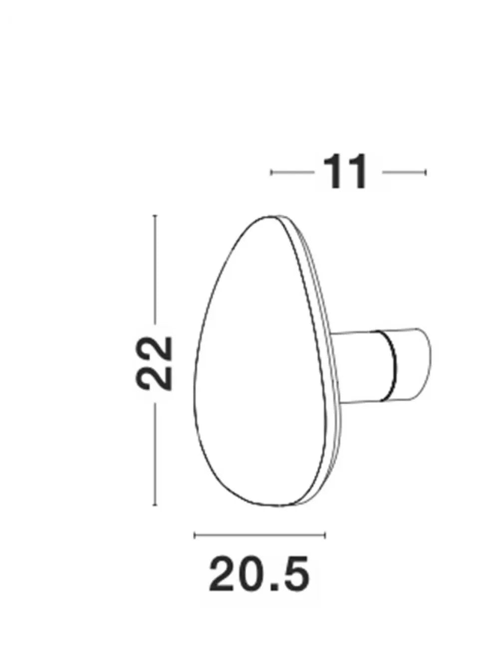 Aplica de perete structura din Aluminiu Alb si abajur din Gips Alb H22xL20.5cm IP20 12W 1121lm 3000k CRONUS