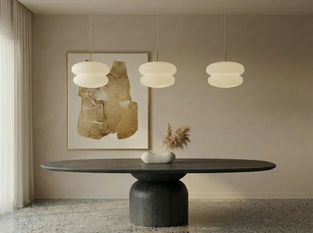 Masa dining Ovala din Lemn de Stejar in dimensiuni multiple Essenza