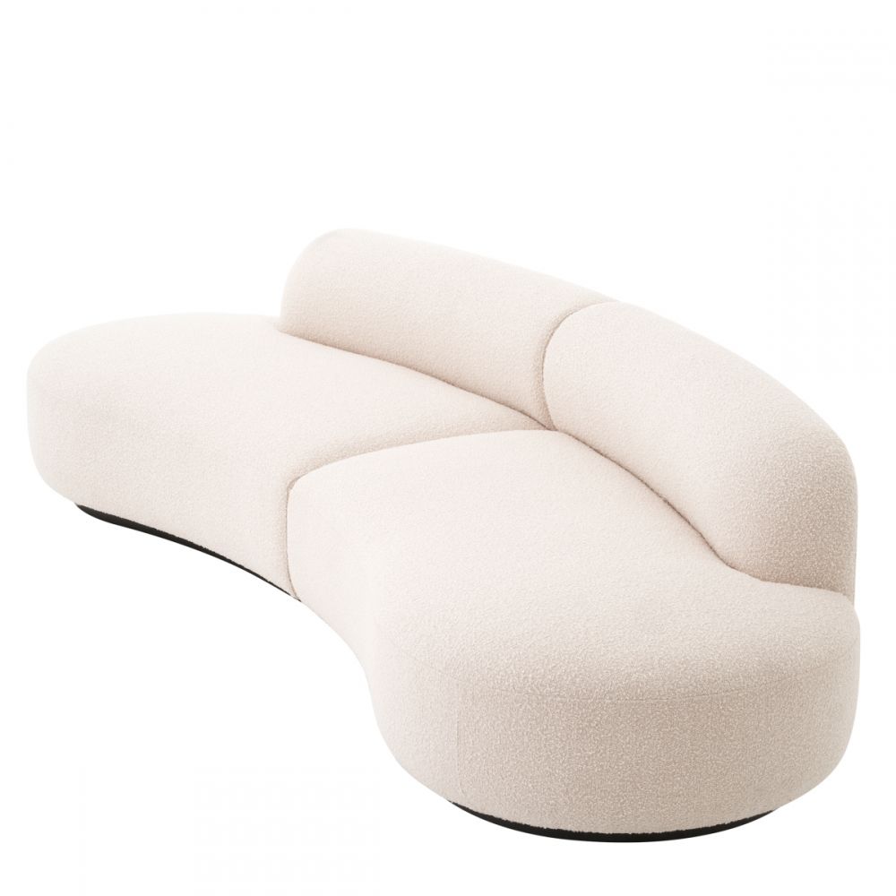 Canapea fixa Bjorn S Eichholtz tapitata cu Stofa Boucle Crem L305cm