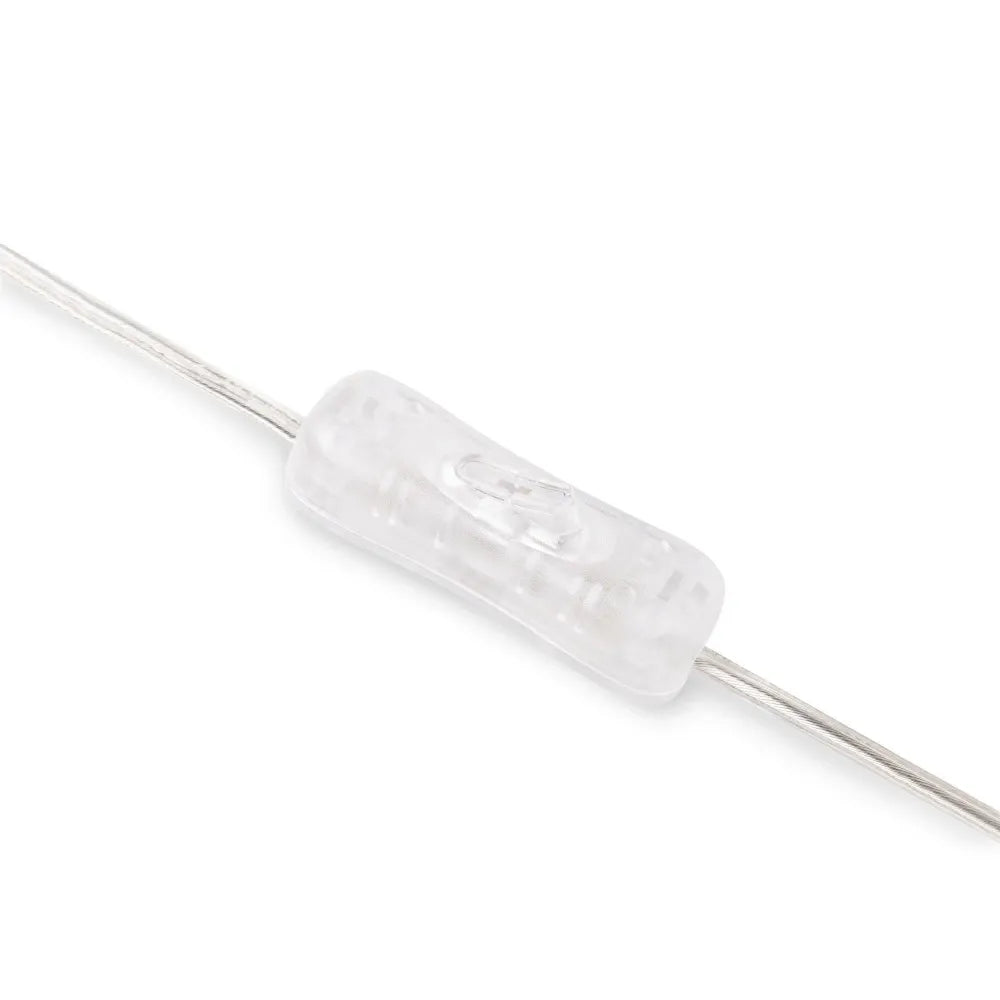 Veioza din Metal/Ceramica Alb si Sticla Transparent H42.5xD30cm Memory