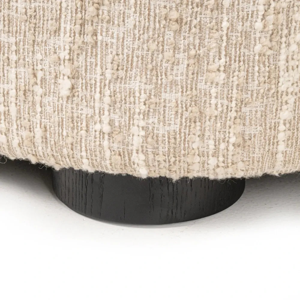 Coltar cu orientare stanga tapitata cu stofa Bej 320x170cm Pandora Richmond interiors