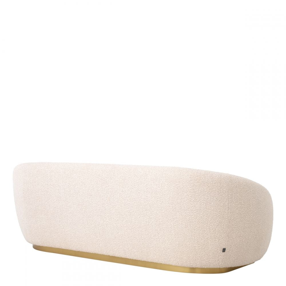 Canapea fixa Brice Eichholtz tapitata cu Stofa Boucle Crem L210cm