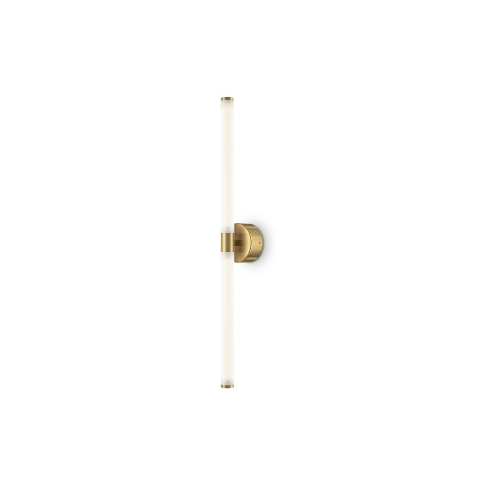 Aplica de perete Aluminiu si Acril Auriu/Alb D3xH63cm Axis