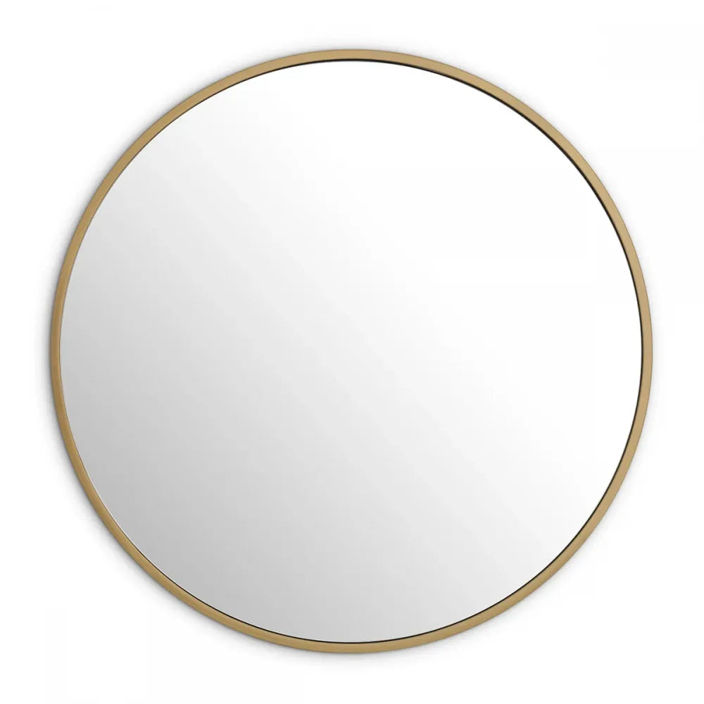 Oglinda rotunda cu rama din Metal Alama D120cm Heath Eichholtz