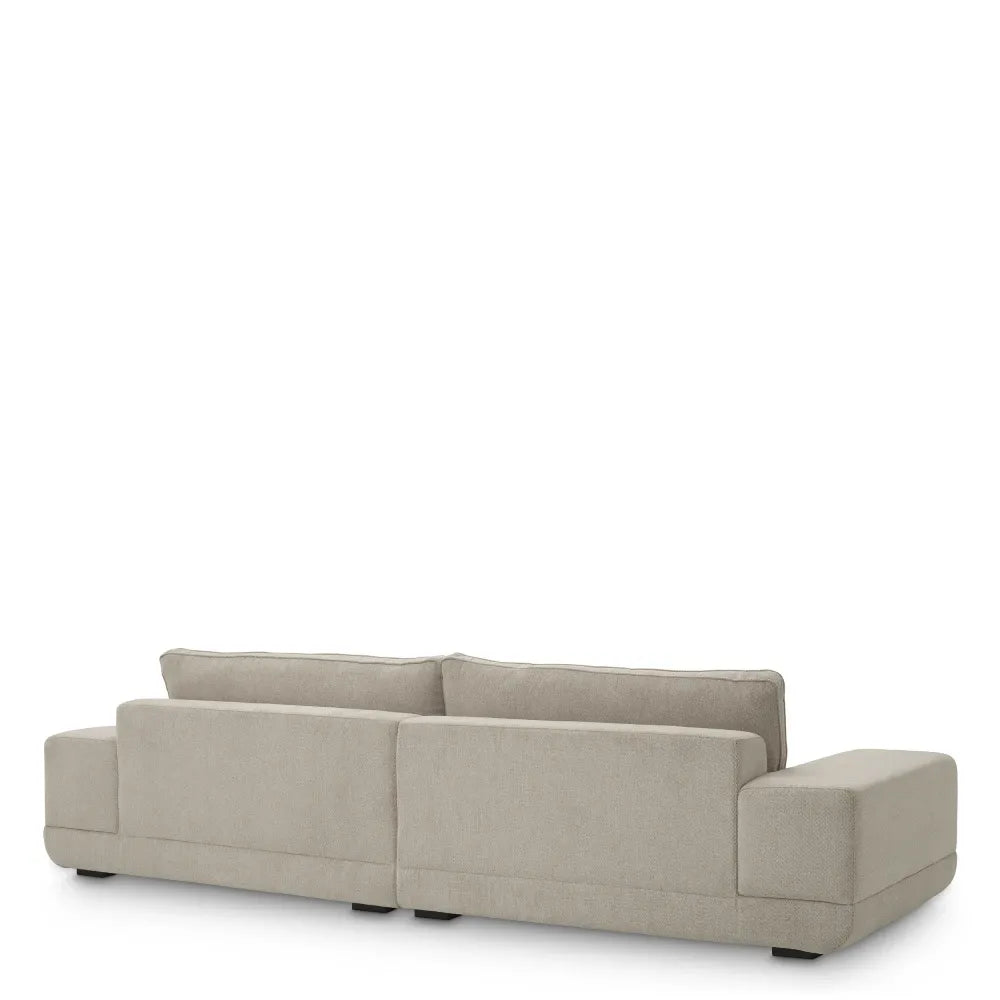 Canapea tapitat cu Stofa Gri deschis L115xAxH82cm Severino Eichholtz